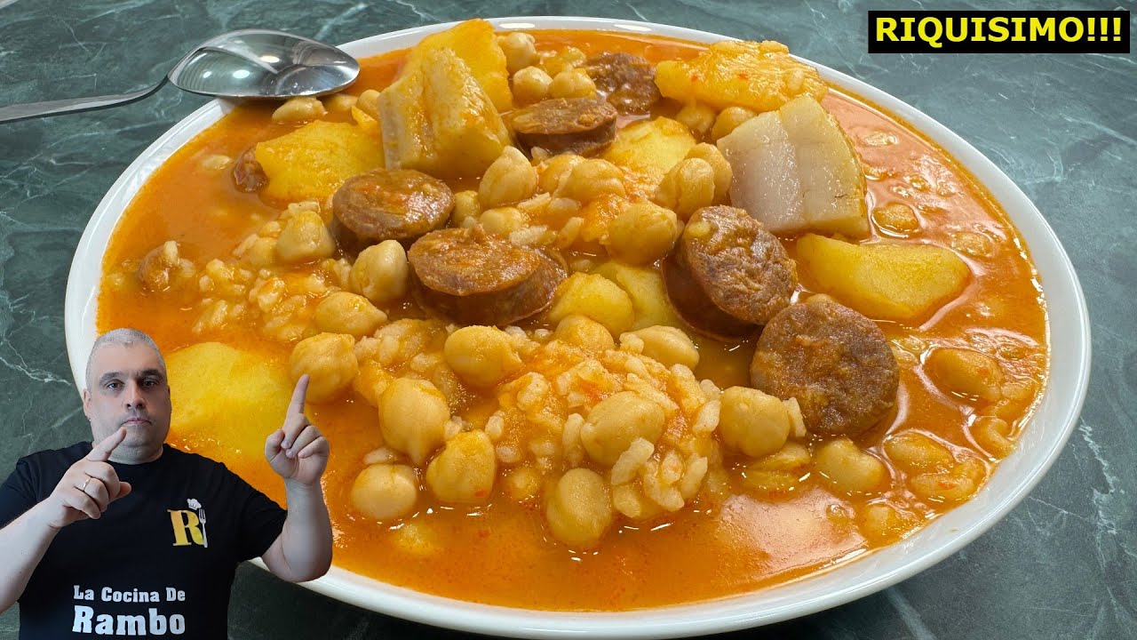 Garbanzos con Chorizo y Arroz | Receta Fácil y Rápida! 😍 ¡Te encantará!