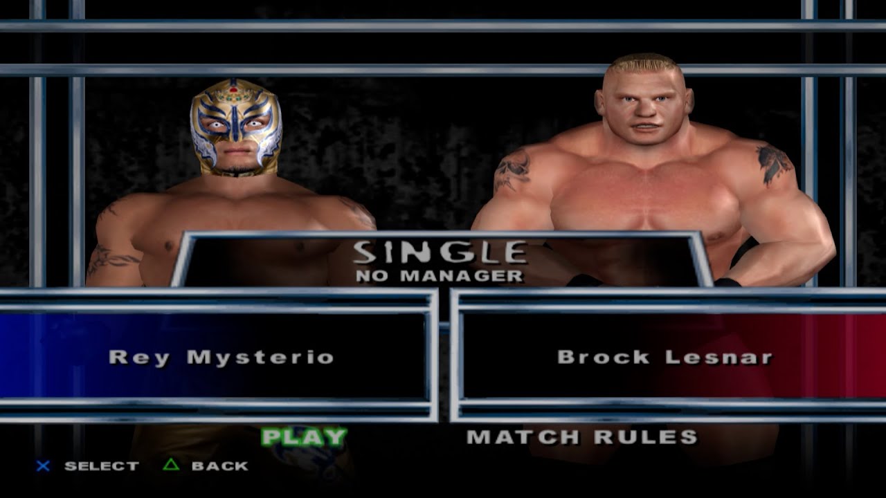 WWE SmackDown! Here Comes the Pain - Rey Mysterio VS Brock Lesnar (SINGLE)