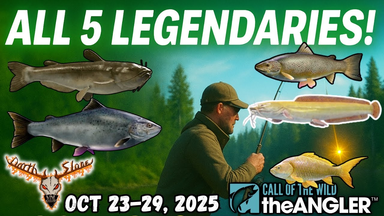Все 5 легендарных мест ловли рыбы на этой неделе в Call of the Wild: The Angler!