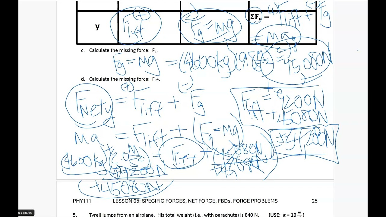 PHY111 LESSON 05 - Forces (part 2d) (27 min.)