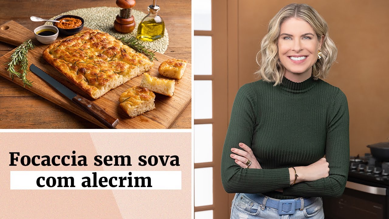 Focaccia sem sova com alecrim