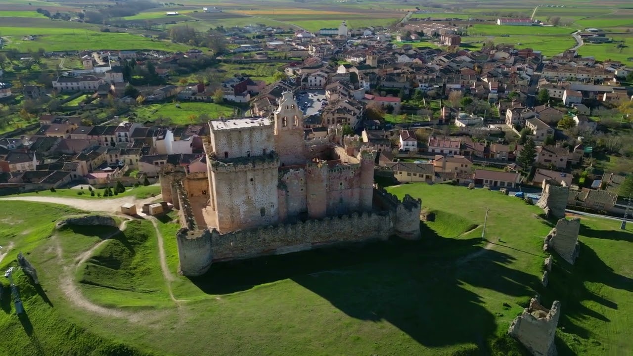 🔝TUREGANO ( SEGOVIA )  #dron footage #turegano #castillo de turegano #iglesia de santiago #segovia