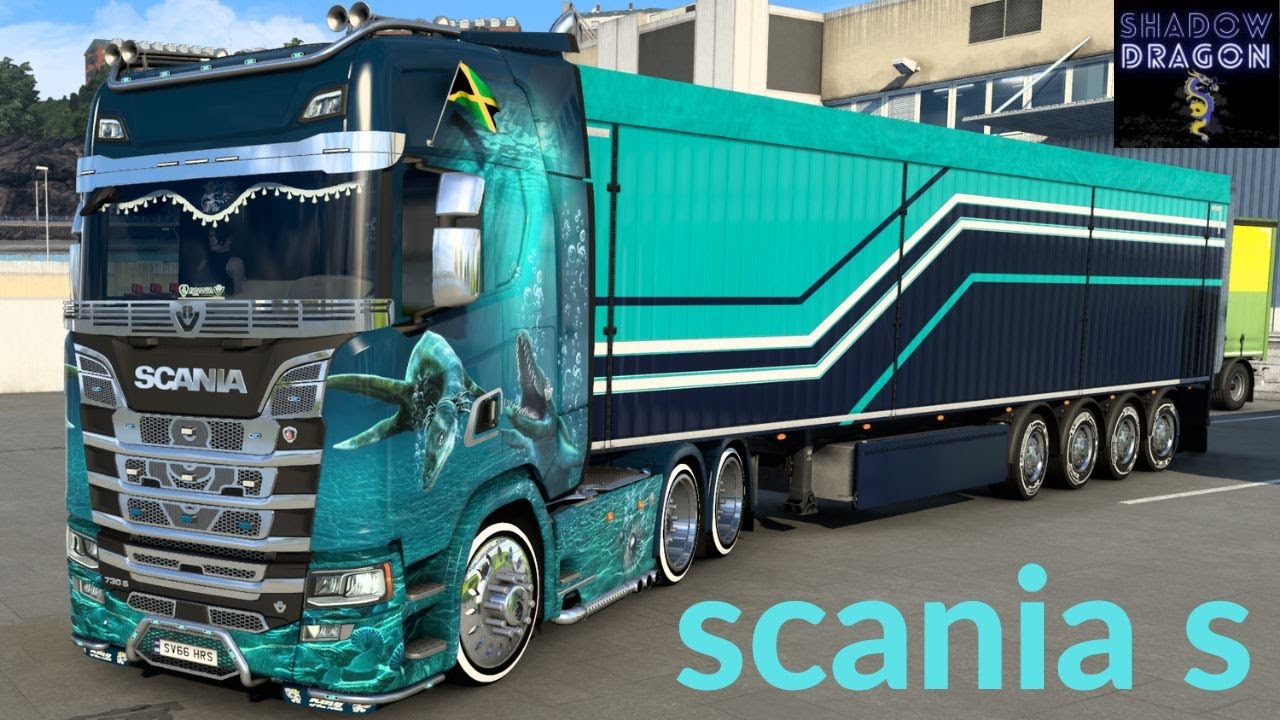 Super Custom Scania S With (SLAV JERRY) Cummins N14 Straight Pipe Sound! #ets2