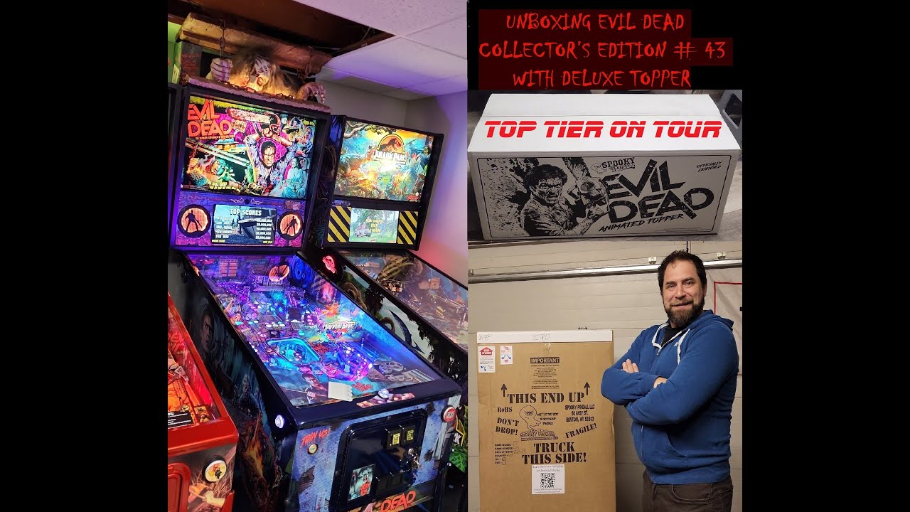 UNBOXING EVIL DEAD PINBALL COLLECTOR’S EDITION # 43 WITH DELUXE TOPPER