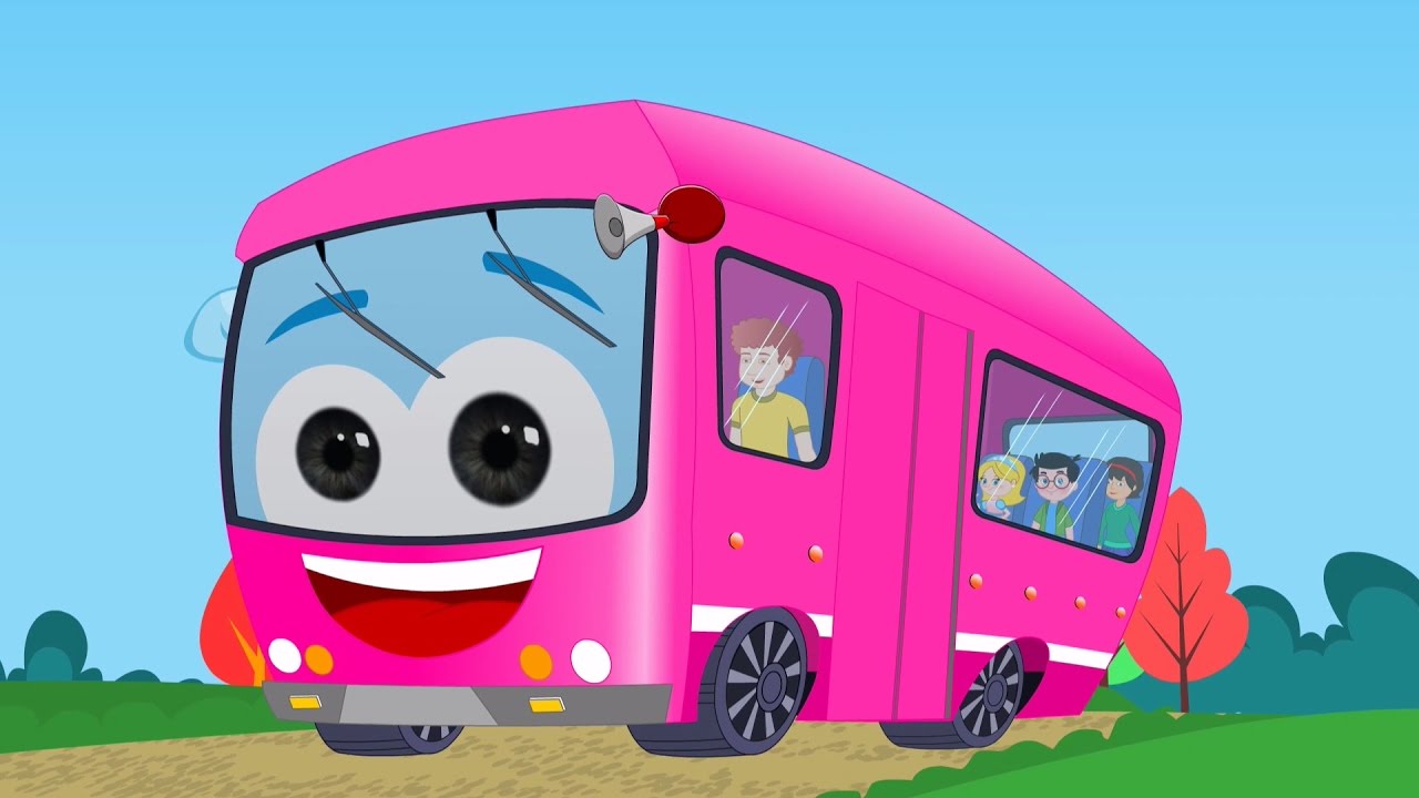 As rodas no ônibus | 3D Rima de berçário | canções para crianças | Kids Song | Wheels On The Bus