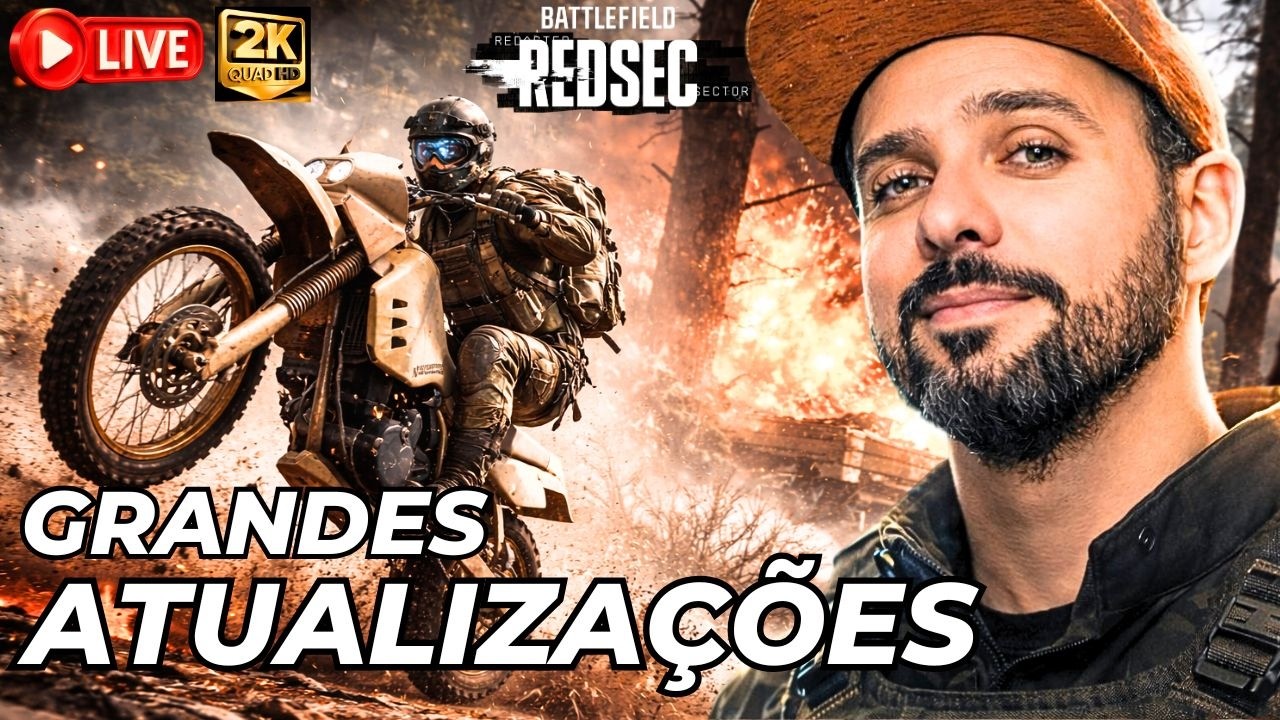 LIVE - UM NOVO BATTLEFIELD 6 REDSEC HOJE, JOGANDO AS ATUALIZAÇÕES ( DÊ FORÇA !MEMBRO !PIX )