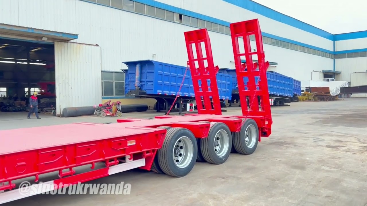 Heavy Duty Low Bed Truck Trailer