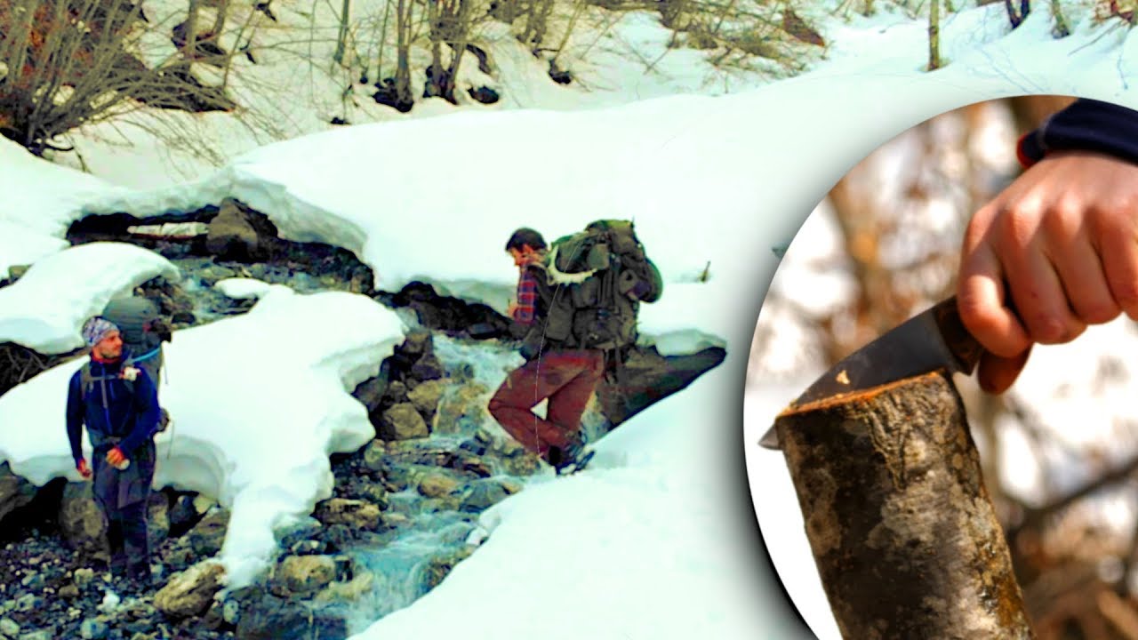 Camping in Swiss Mountains ~Testing new Custom Knife: Bushcraft- VS Survival knife