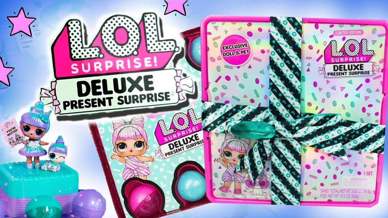 LOL Deluxe Present Surprise Miss Partay Doll and Pet ЛОЛ Делюкс Презент розовый оригинал