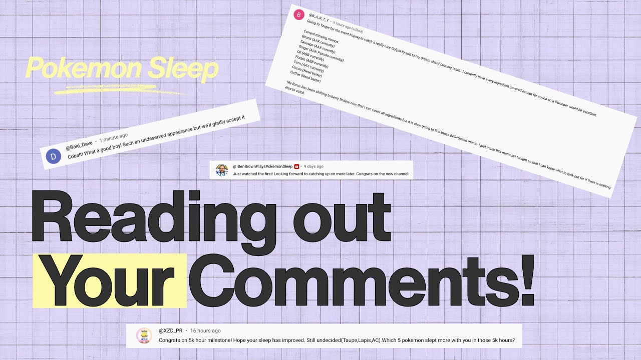 Reading Your Comments! + A Shiny!?