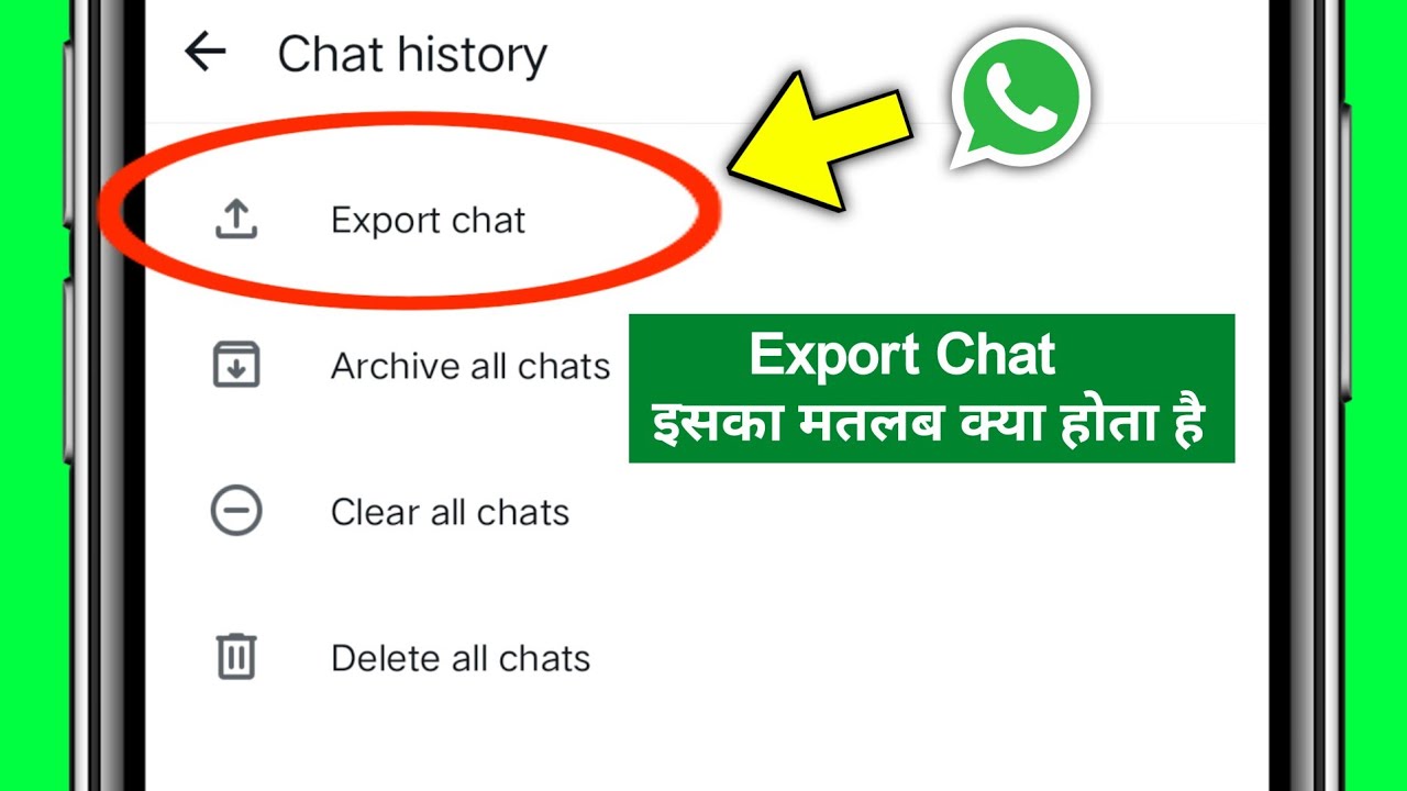 What does Export Chat mean? | WhatsApp Export Chat