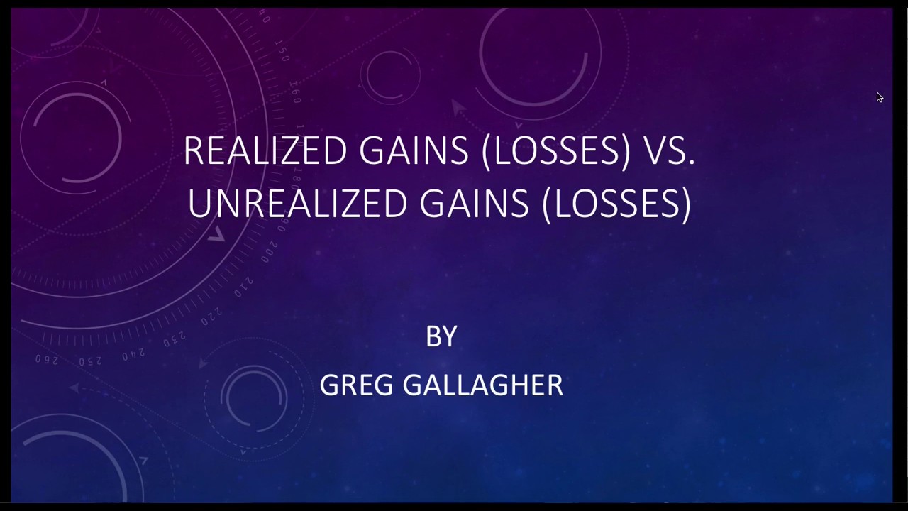 Realized Gains (Losses) Vs. Unrealized Gains (Losses)