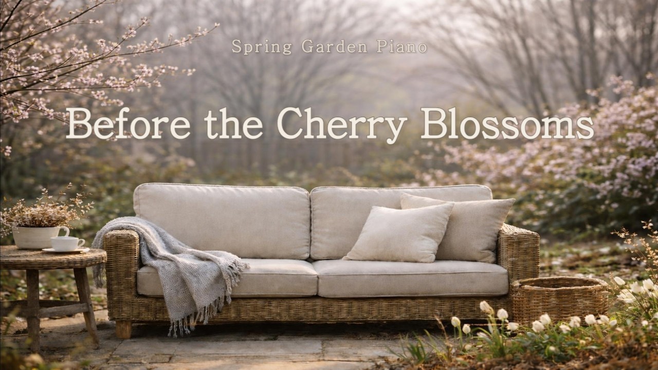 Before the Cherry Blossoms 🌸 | 1 Hour Calm Piano in the Spring Garden
