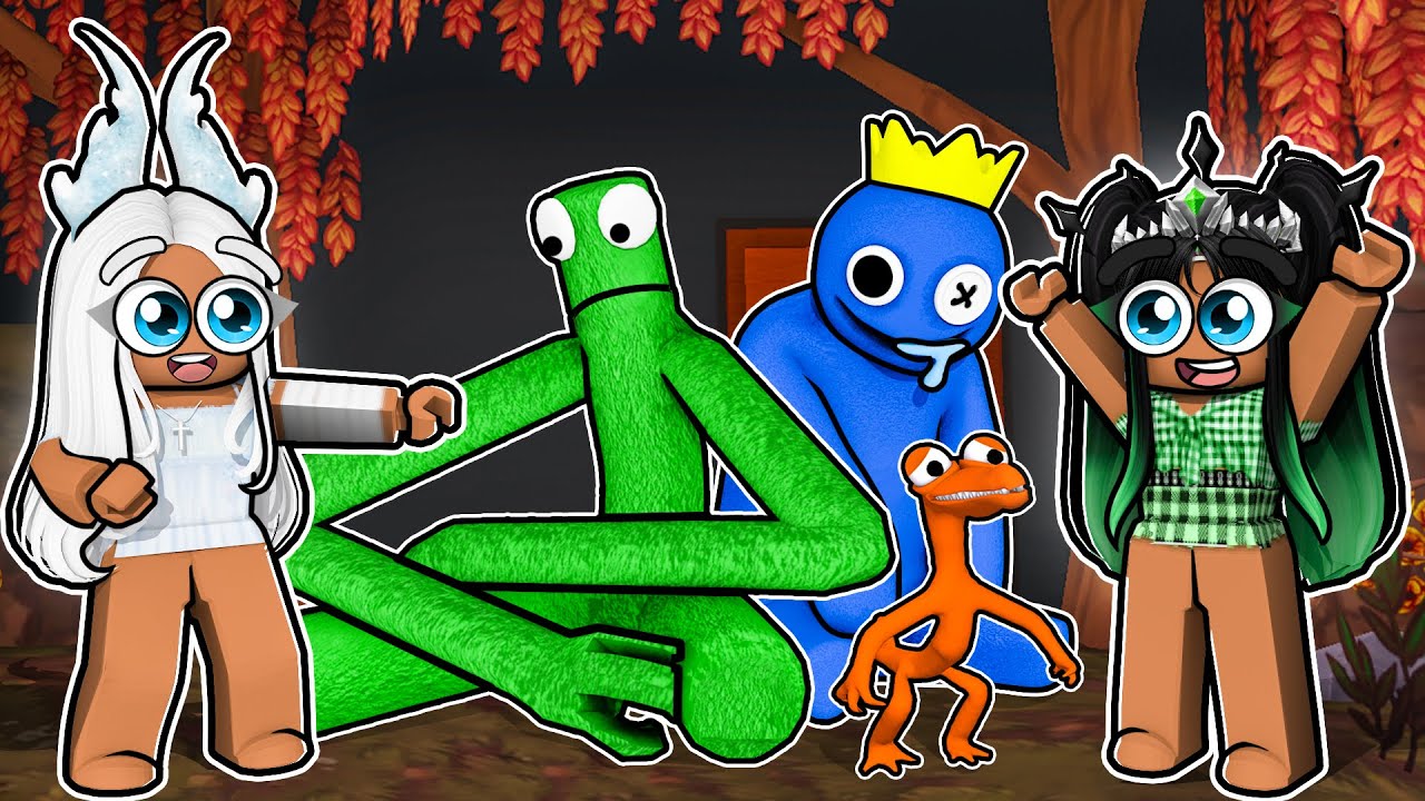 СМЕШНЫЕ МОМЕНТЫ ROBLOX RAINBOW FRIENDS