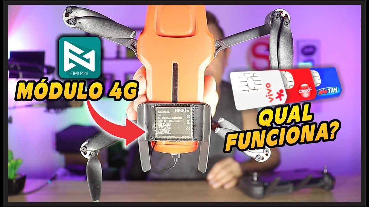 MÓDULO 4G FIMI MINI 3 - Qual Chip de OPERADORA Funciona? Quanto Consome de Dados? ENTENDA TUDO!