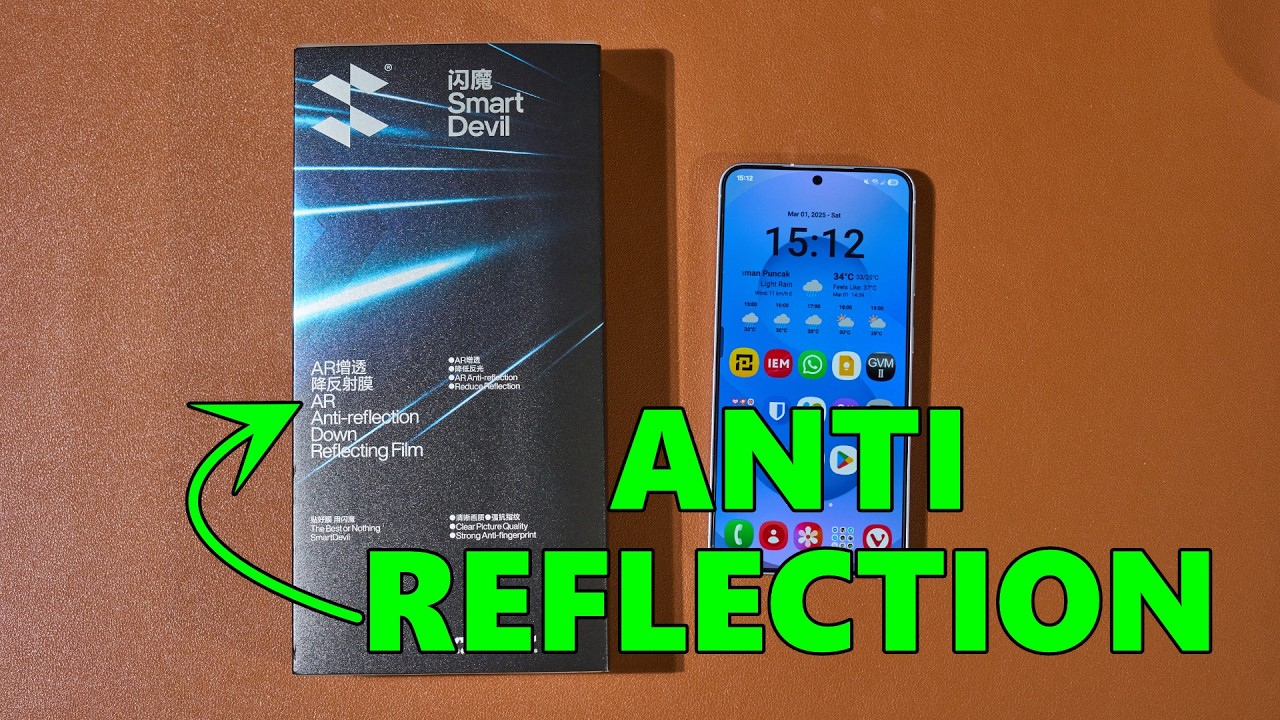 Actually works? SmartDevil anti-reflection screen protector for Galaxy S25