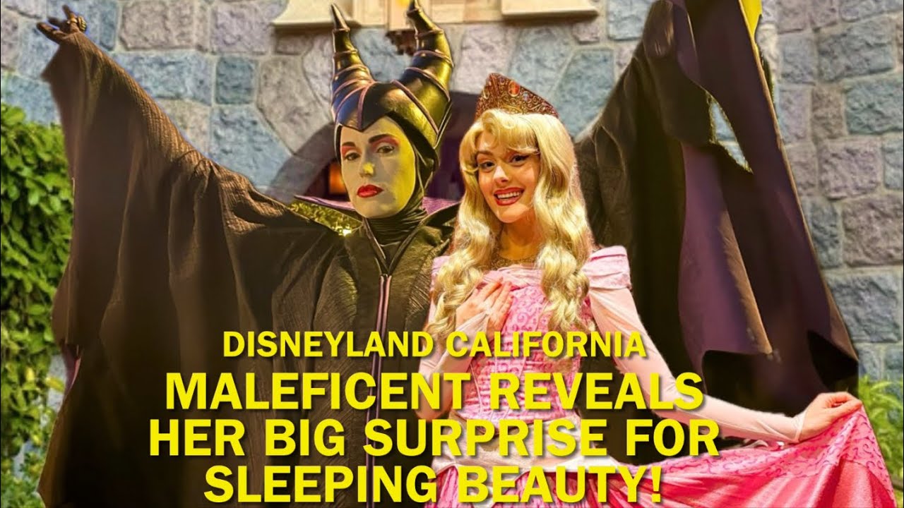Maleficent Reveals Her Big SURPRISE for Sleeping Beauty & She Reacts to It at Disneyland! #disney