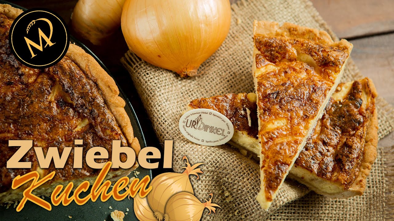 Bester Käse Zwiebelkuchen - herzhafte Quiche mit UrDinkel Mehl