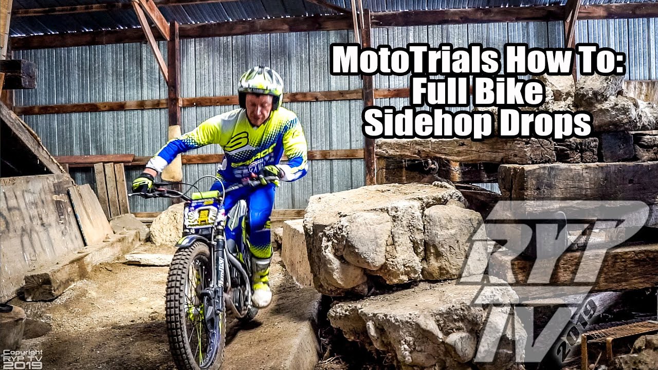MotoTrials How To: Full Bike Sidehop Drops with Pat Smage