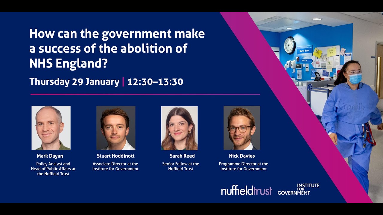 How can the government make a success of the abolition of NHS England?