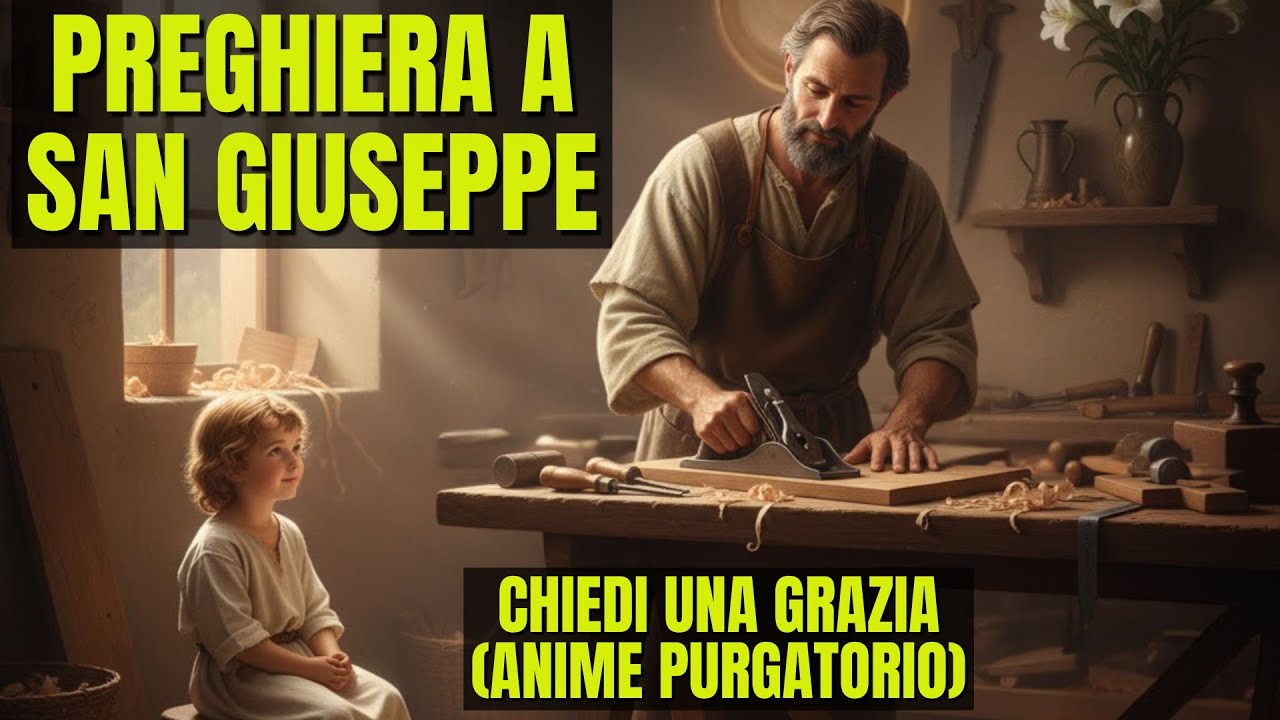 🔴 PREGHIERA A SAN GIUSEPPE | POTENTE PREGHIERA per un Miracolo e per le Anime del Purgatorio.
