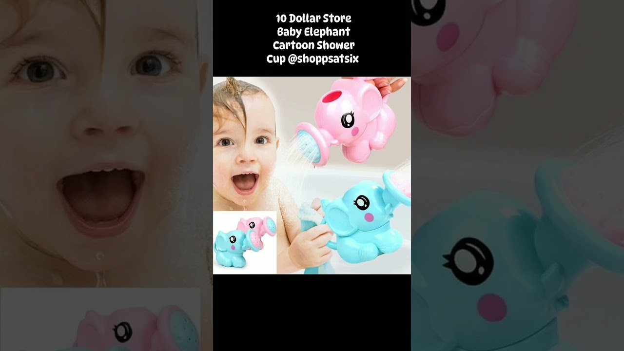 10 Dollar Store Baby Elephant Cartoon Shower Cup