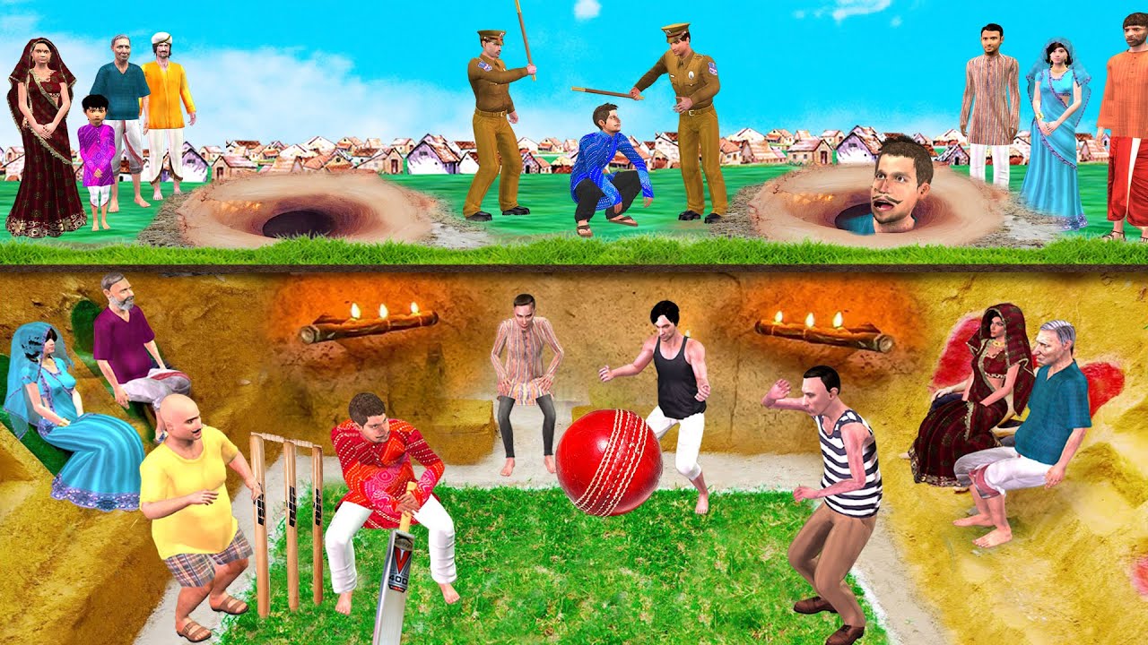 भूमिगत क्रिकेट मैच Underground Cricket Match  Comedy Video Hindi  Comedy Video