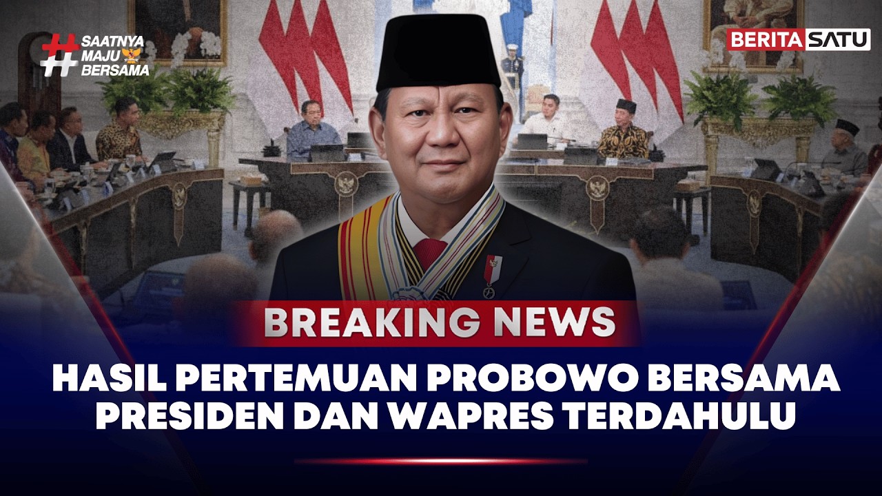 🔴 Breaking News | Hasil Pertemuan Prabowo Dengan Jokowi Bersama Presiden dan Wapres Terdahulu