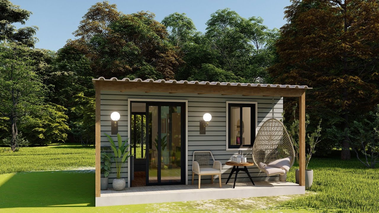 Charming Small House Design 5 x 5 Meters ( 25 Sqm ) and Floor plan