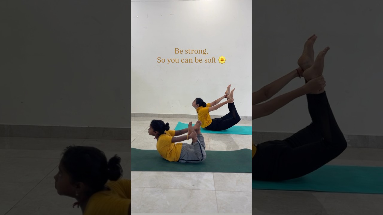 Be strong so you can be soft 🤌🌼 #yogawithme#yoga #yogaeverywhere#reelsviral#yogaisforeverybody#yt