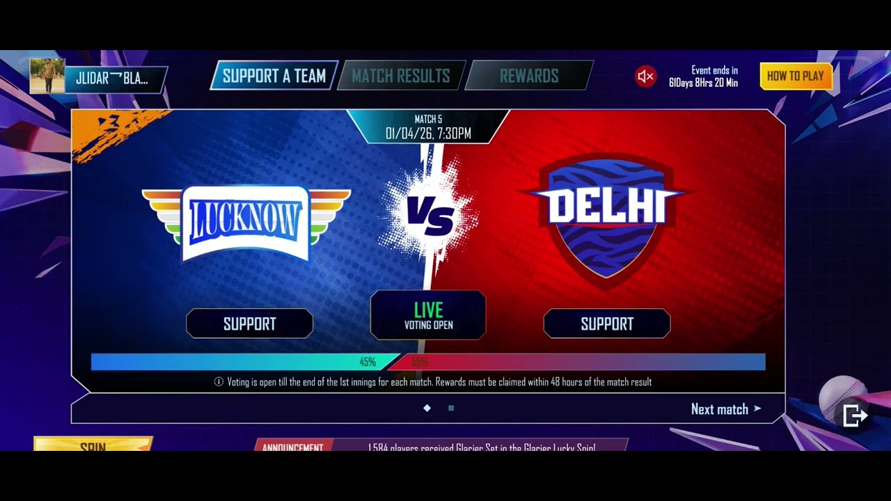 BGMI MATCH 5 LUCKNOW VS DELHI SUPPORT TEAM KISKO KARE/ LSG VS DC BGMI TODAY IPL MATCH WIN PREDICTION