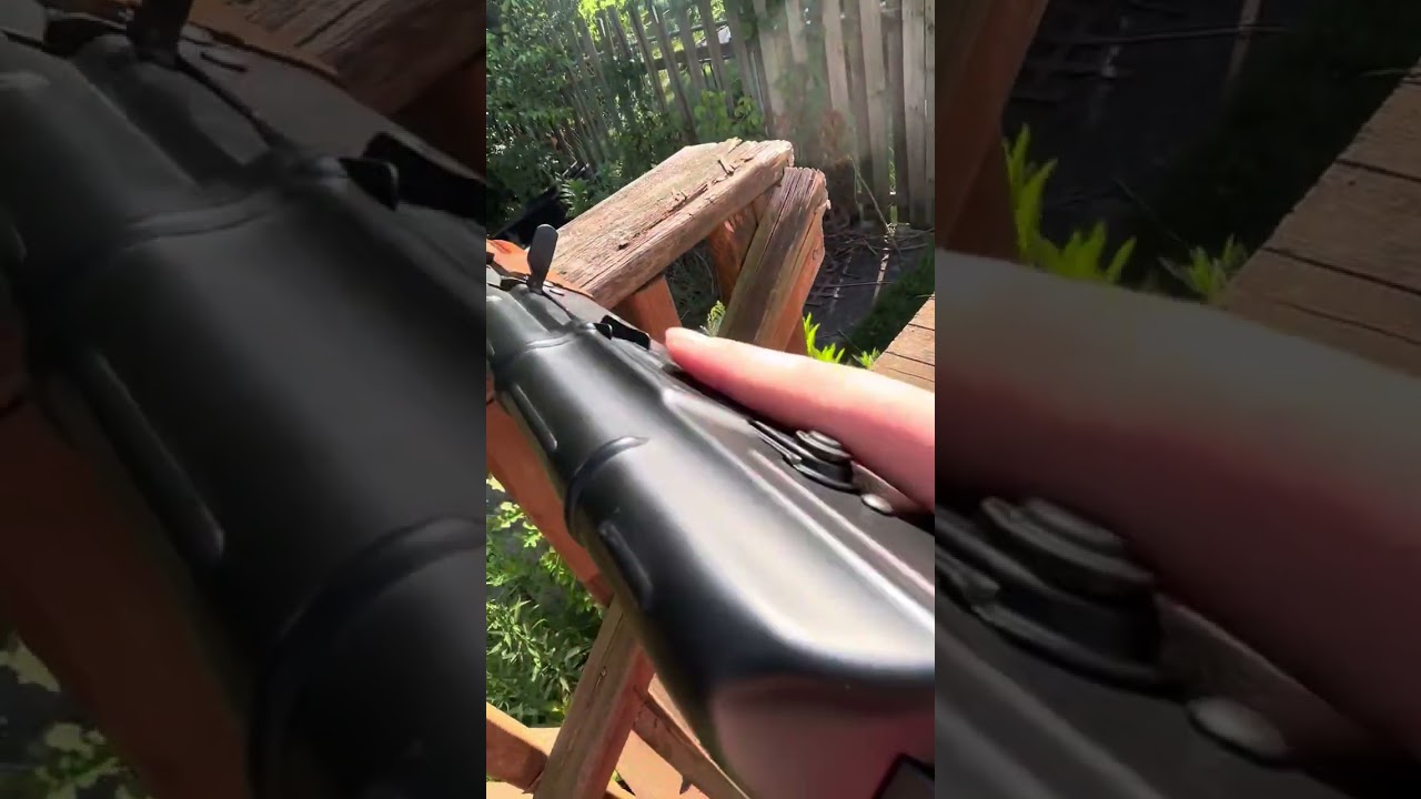 CYMA CM048 Kalashnikov AK-74 Airsoft gun demonstration.