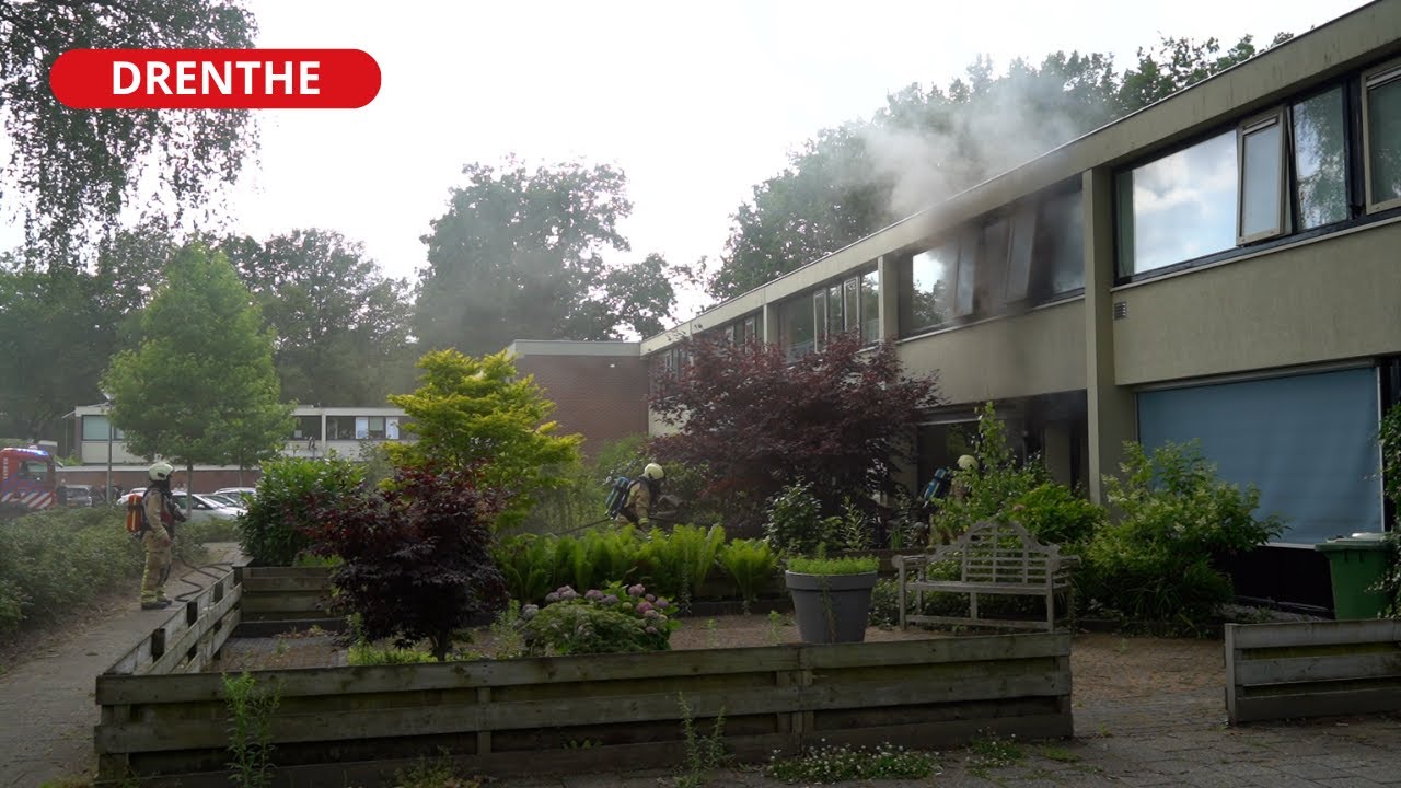 Flinke woningbrand aan Laan van de Marel in Emmen
