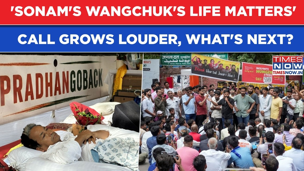 'Sonam Wangchuk's Life Matters' Calls Grow Louder As Hunger Strike Enters Day 17 At CJP Protest