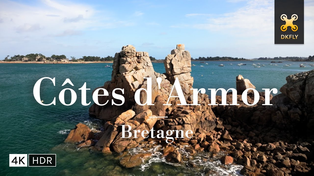 BRETAGNE, Les Plus Beaux Paysages des C&ocirc;tes d'Armor - 4K Drone Mavic 3 Pro