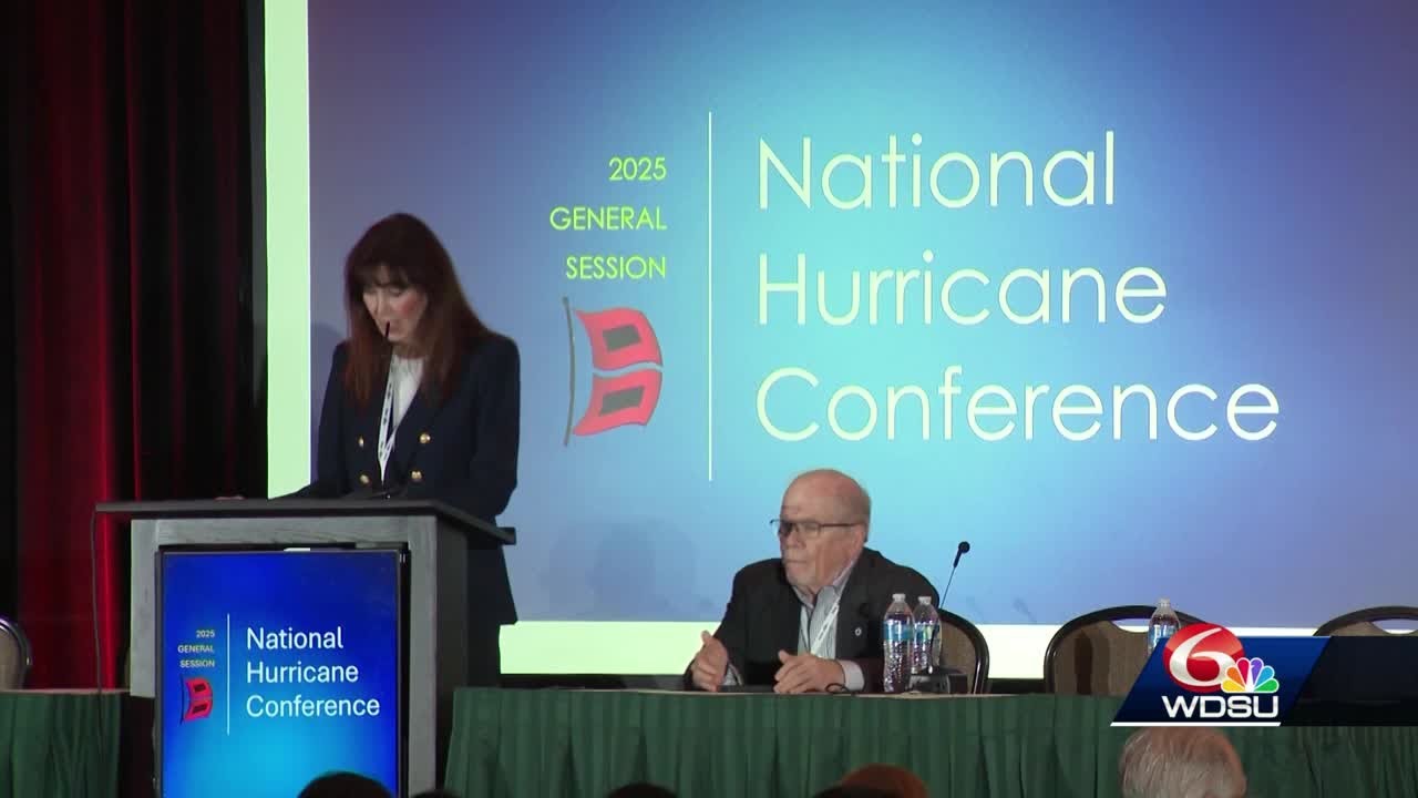 WDSU Chief Meteorologist Emeritus Margaret Orr speaks about Hurricane Katrina at National Hurrica...