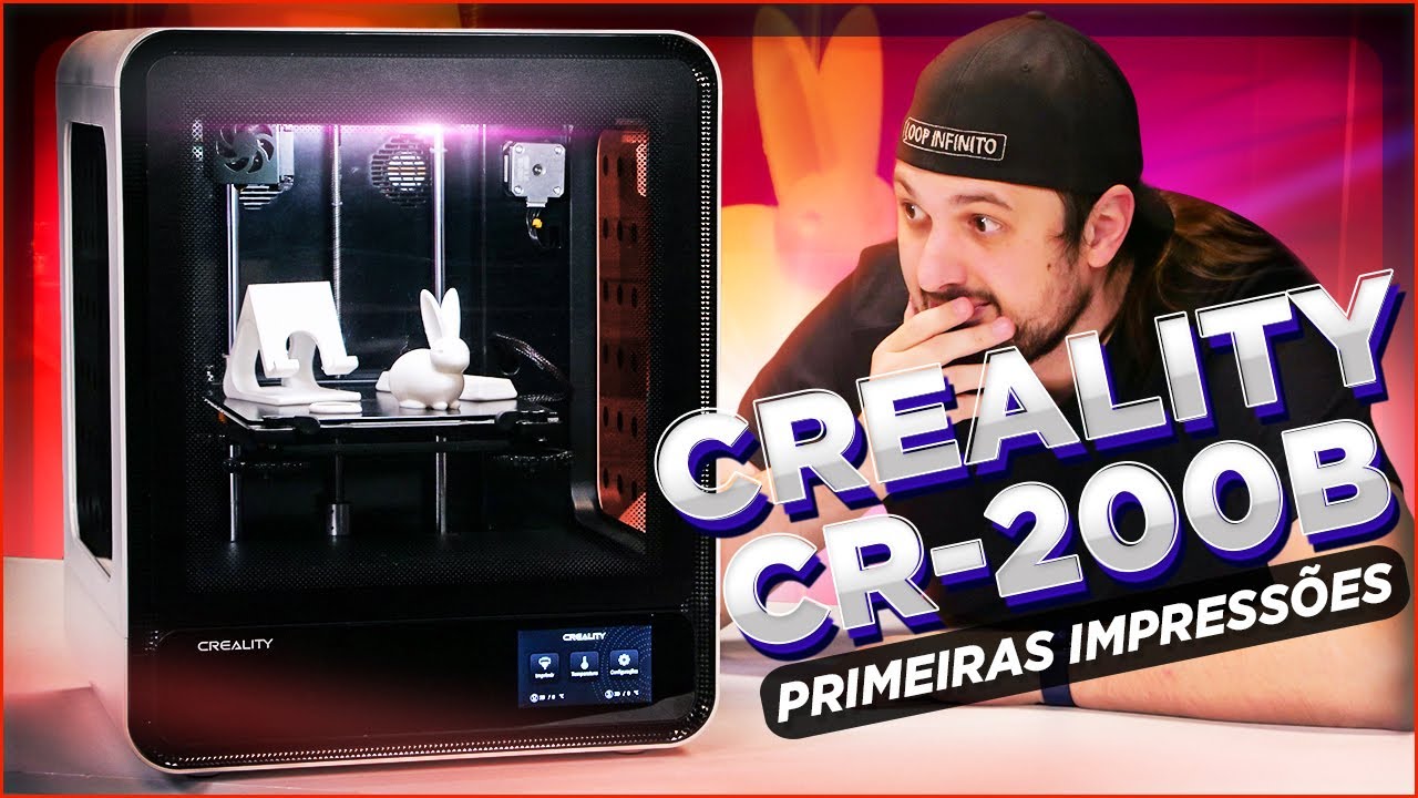 UNBOXING DE UMA IMPRESSORA 3D! CREALITY CR-200B