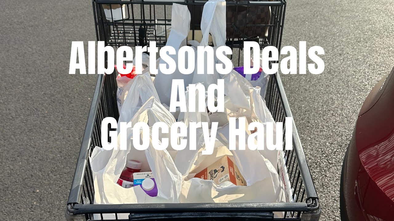 Albertsons Coupining Deals and Grocery Haul.