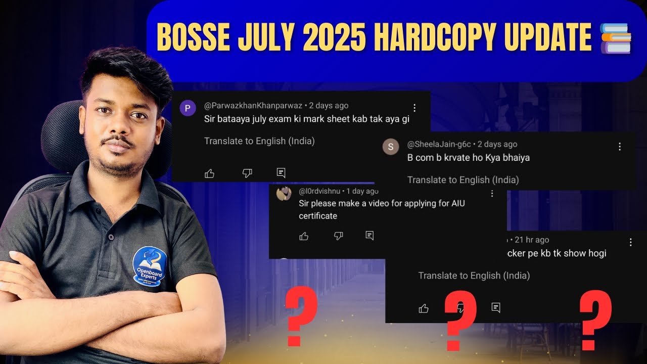 BOSSE July 2025 Hardcopy, DigiLocker Result & Certificate Update &ndash; Complete Details