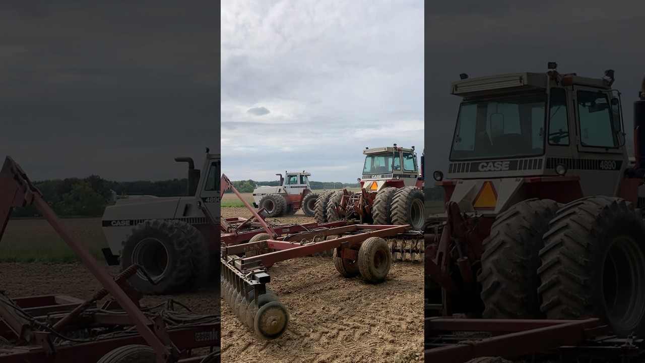 Double Trouble with JI Case 4890’s, primary tillage tractors spring 25’ 