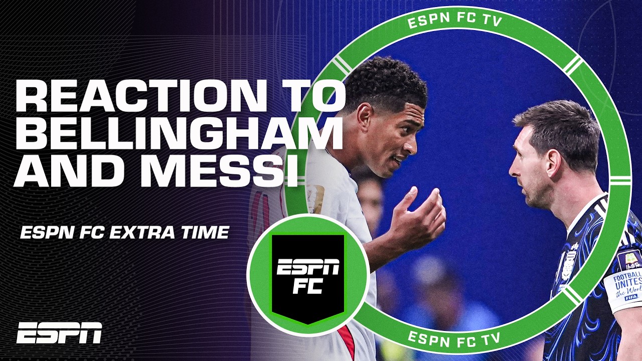 REACTION to Bellingham confronting Messi and slapping Barco after the game 🍿 | ESPN FC Extra Time