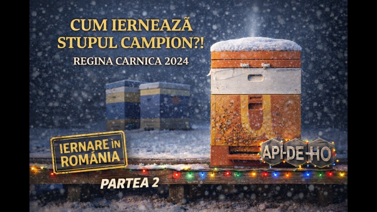 ep.2/3 IERNARE IN ROMÂNIA - CARNICA PE 12 RAME - STUPUL CAMPION - CE ALBINĂ BAG LA IERNAT?