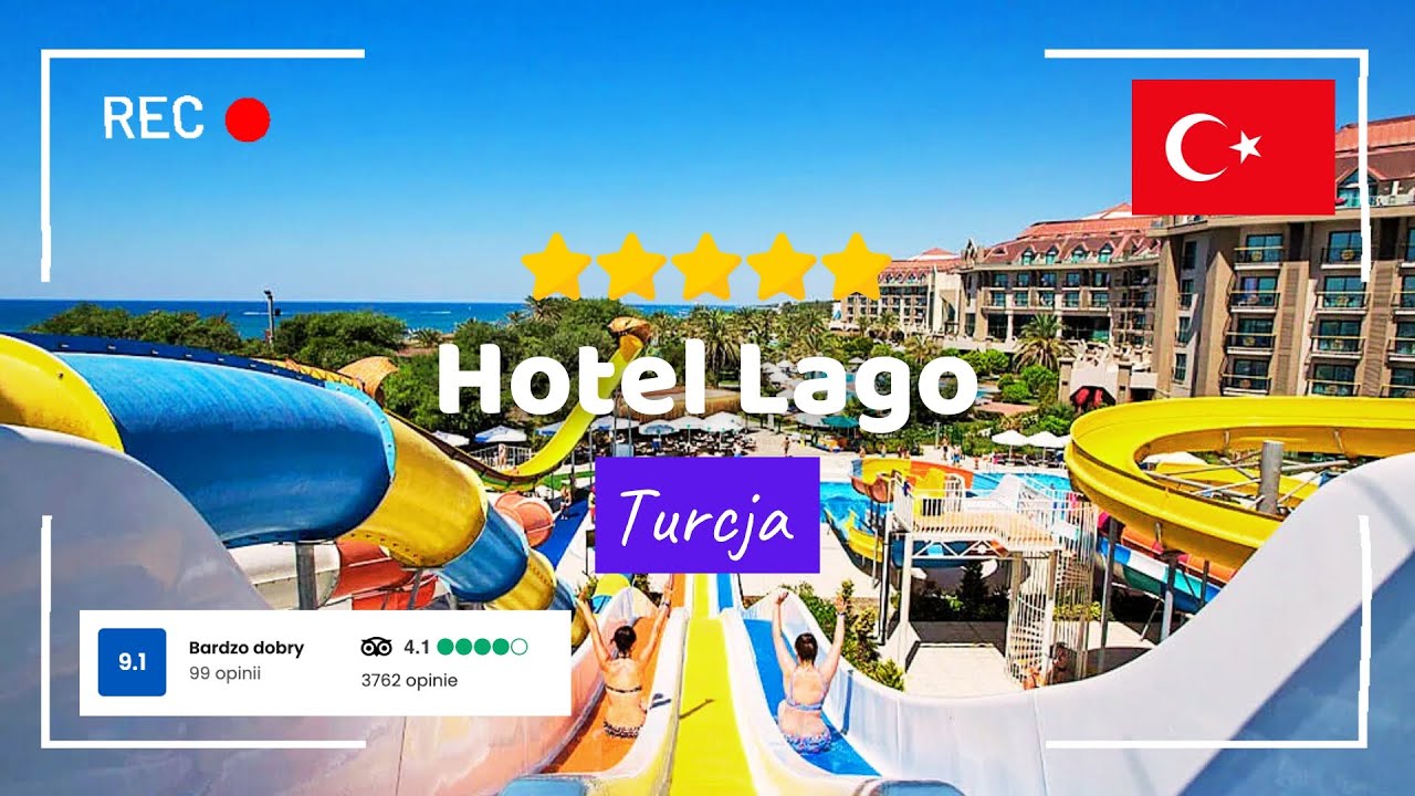 🇹🇷 Lago 5🌟 &ndash; Rodzinny hotel all inclusive z aquaparkiem i plażą 🏖 Hotel Tour &ndash; Titreyengol, Turcja