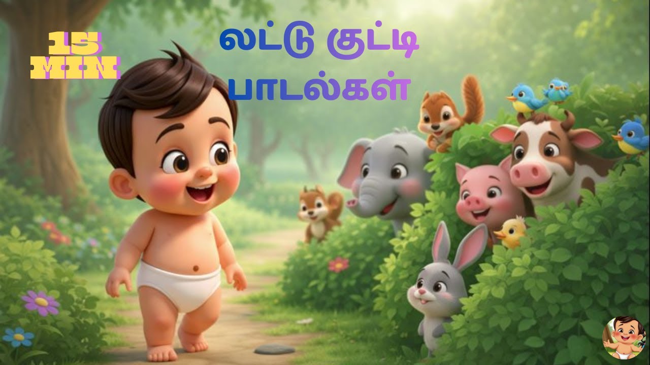 Laddu kutty  | kids rhymes | for 15 minutes | rhymes for nursery kids