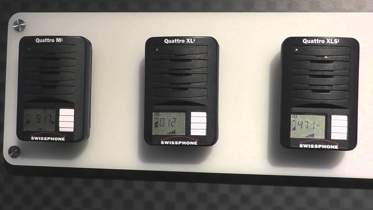 [Der flotte 3er] Alarm Swissphone Quattro Mi + XLi + XLSi (Interschutz 2015)