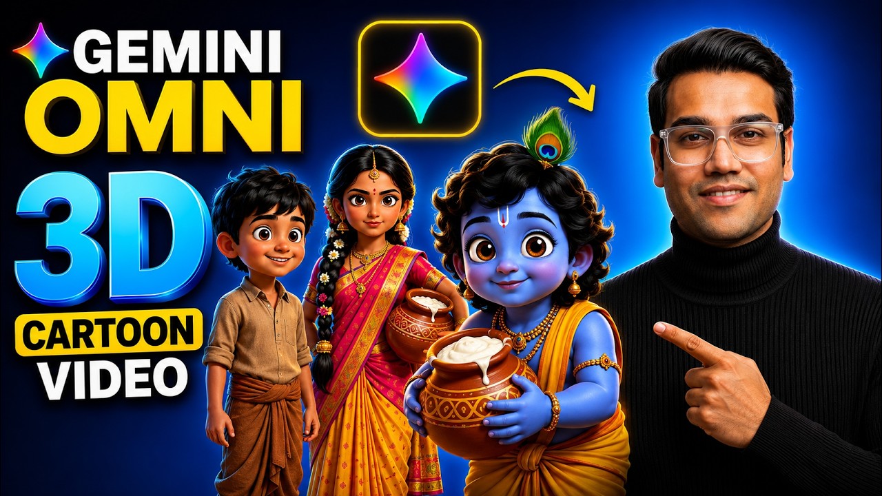 Create 3D Cartoon Movies with Google Gemini OMNI (Full Tutorial) #gemini #omni ##aianimation #3d