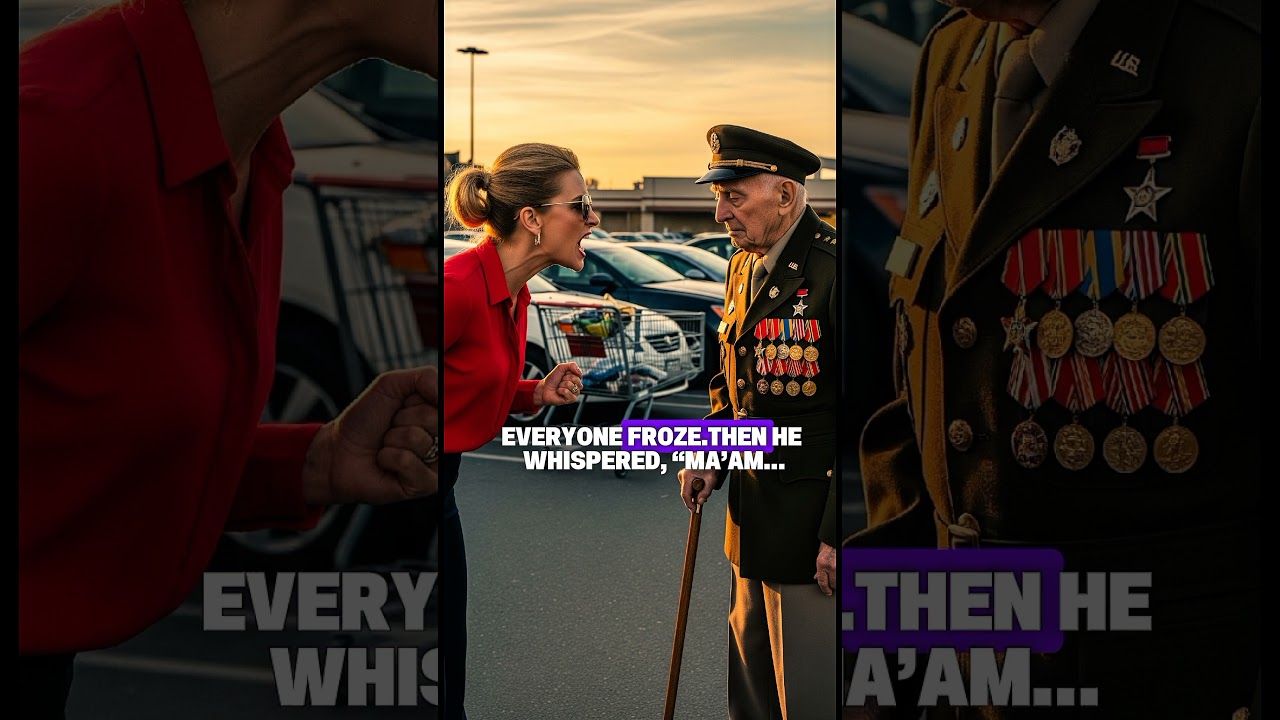 She Yelled at the Old Man&hellip; Then Realized Who He Was!#KarenStory #EmotionalShort #RespectOurHeroes