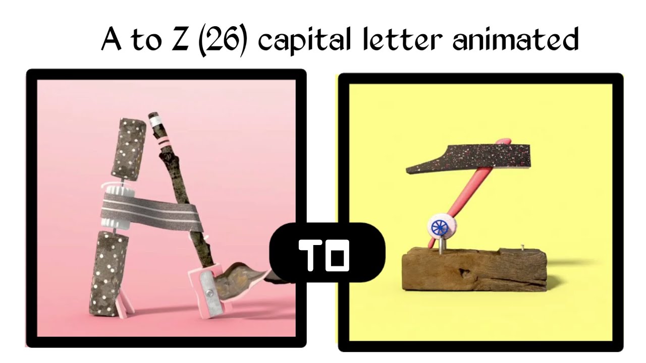 A To Z Animated Alphabet ( Capital Letter). 36Days Of Type Alphabet 2021.