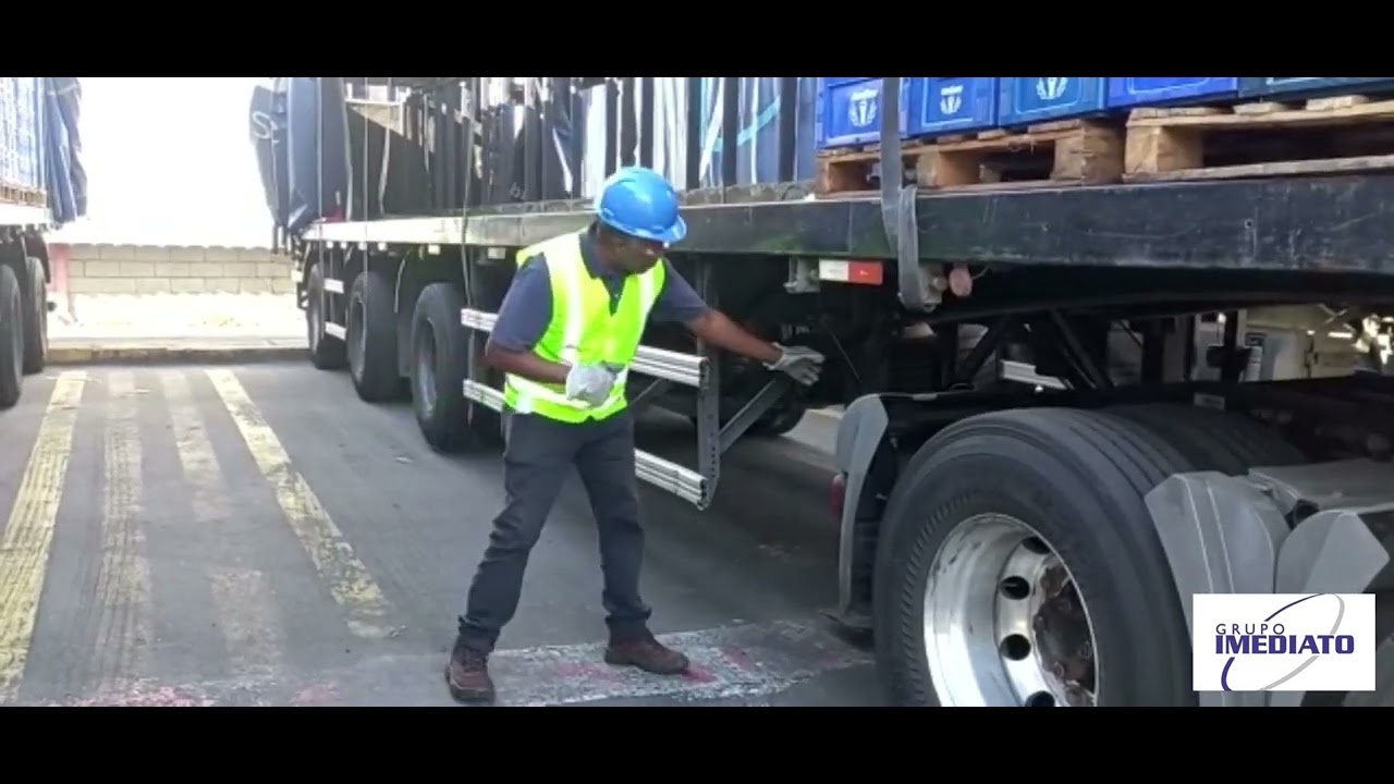 Padrão para baixar corretamente os pés da carreta