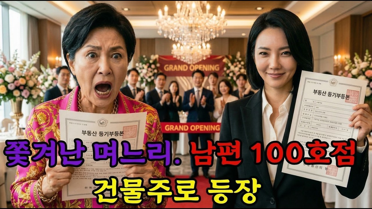 내 레시피 훔쳐 대박 난 남편, 100호점 오픈날 '건물주'로 나타나 참교육했습니다